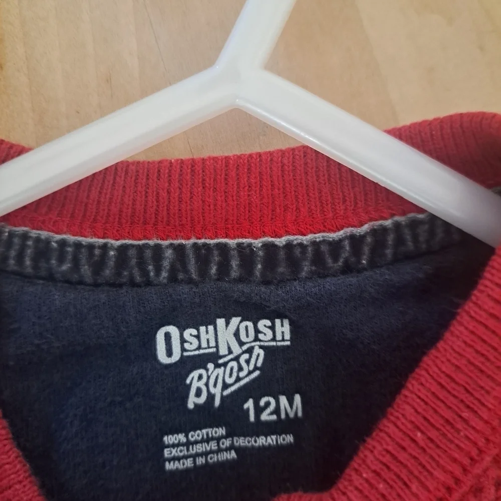 Henley Bodysuit Size 12M
